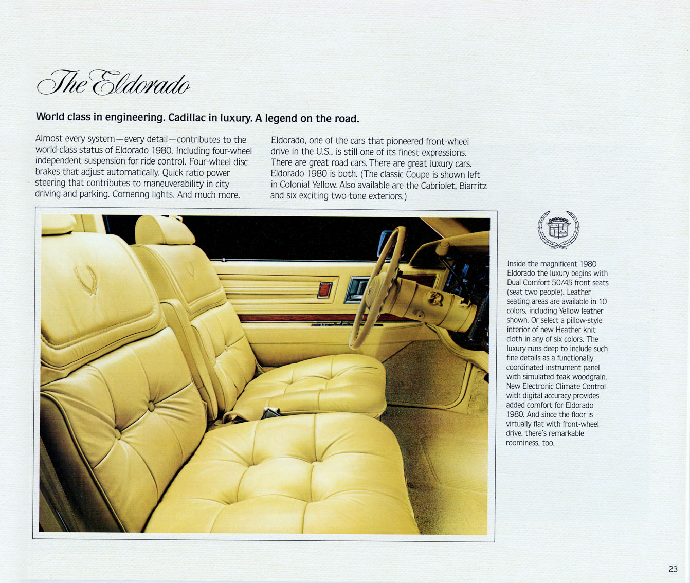 1980 Cadillac Brochure Page 1